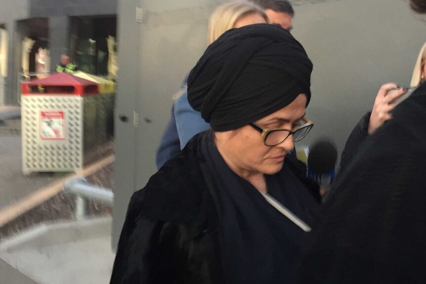 Ayten Ulusoy outside the Broadmeadows Magistrates' Court.