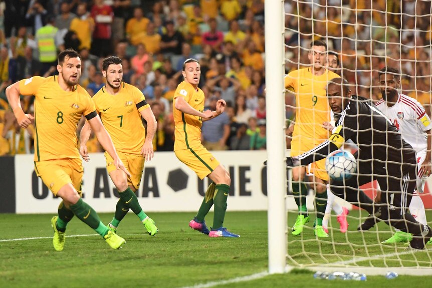 Jackson Irvine scores for Socceroos against UAE