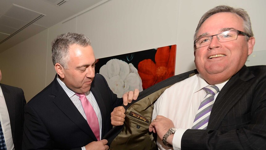 Joe Hockey and Ewen Jones