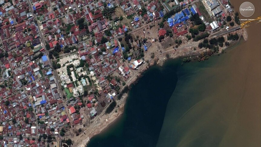 Palu waterfront on October 1