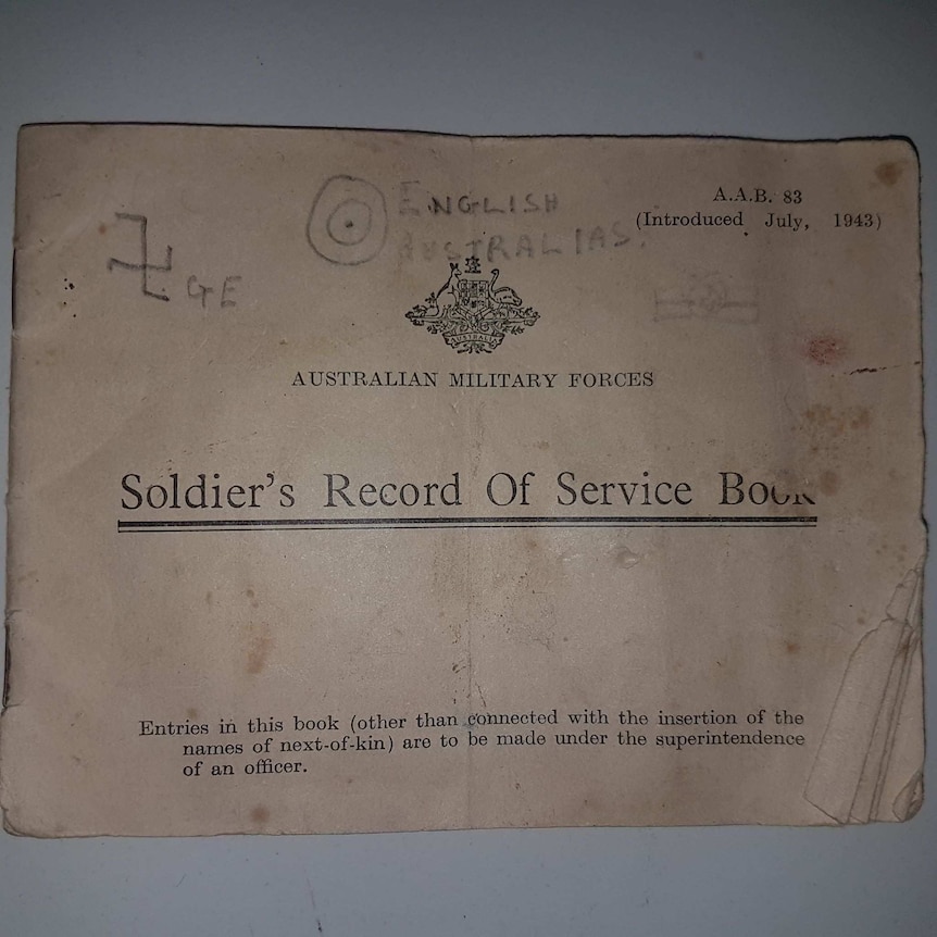 Cover of Soldier's Record of Service Book