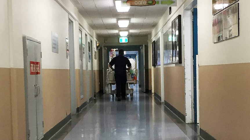 A hospital corridor