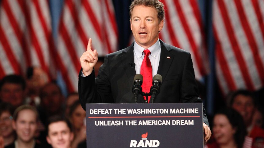 US republican senator Rand Paul announces 2016 presidential run