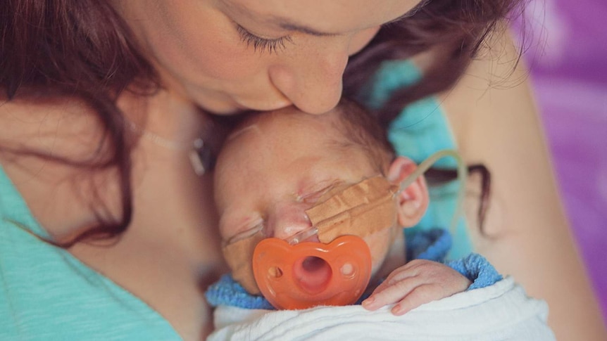 Pam Rogers and baby son Christopher