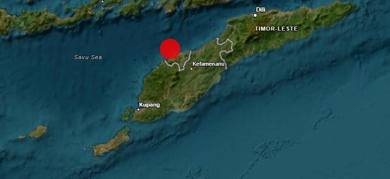 Earthquake hits off Indonesia's Timor island