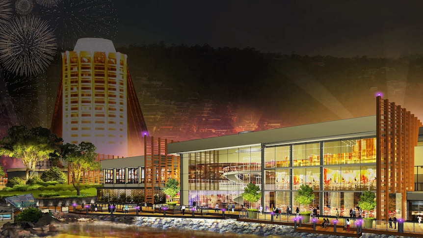 An artists impression of a refurbished Wrest Point casino