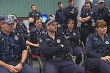 Police officers at a briefing of a special taskforce in Mount Isa