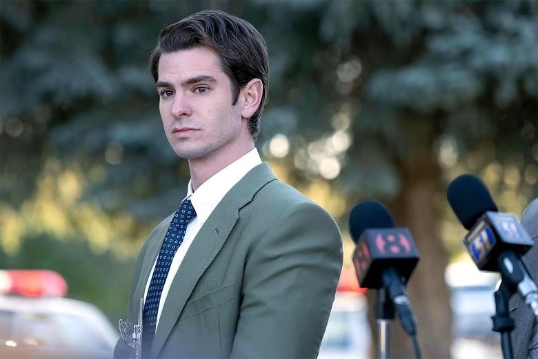 Andrew Garfield plays a Mormon detective in Under the Banner of Heaven