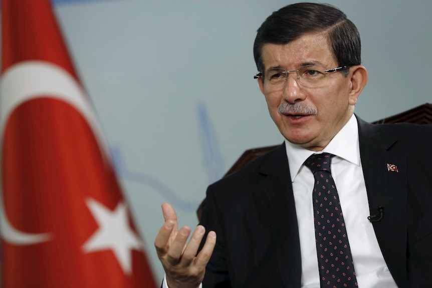 Turkish prime minister Ahmet Davutoglu