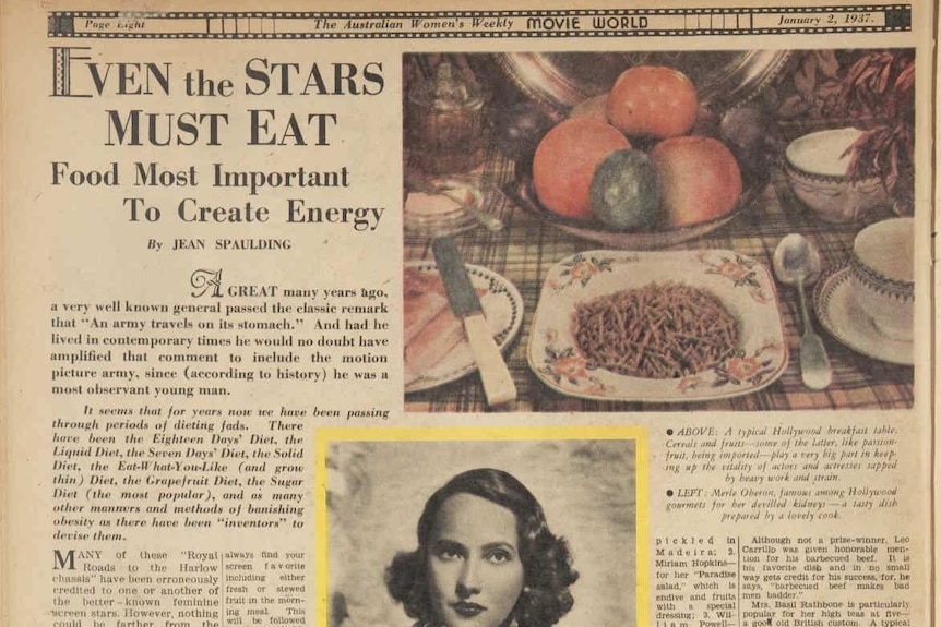 Even the stars must eat - Australian Women's Weekly, January 1937.