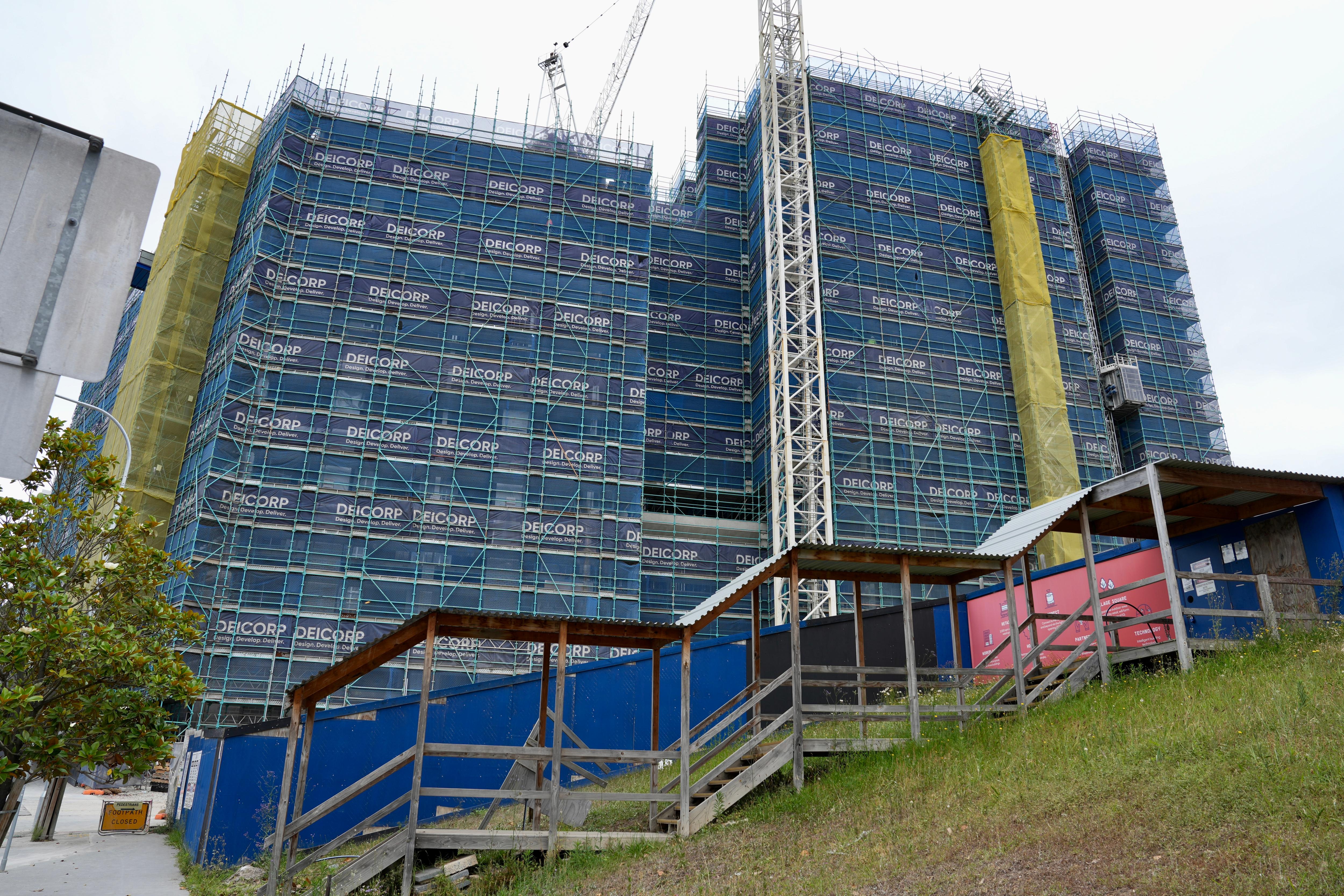 Apartment blocks under construction in Sydney