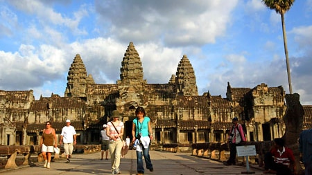 The temple complex was the heart of the mighty Khmer empire.