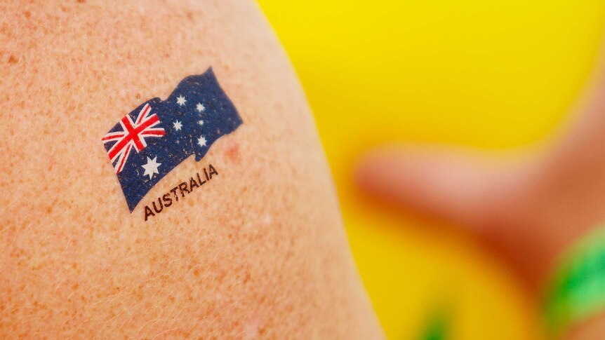 Australian flag tattoo