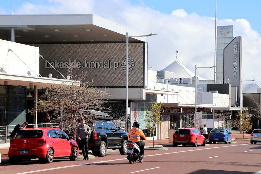 A street exterior of a shopping centre