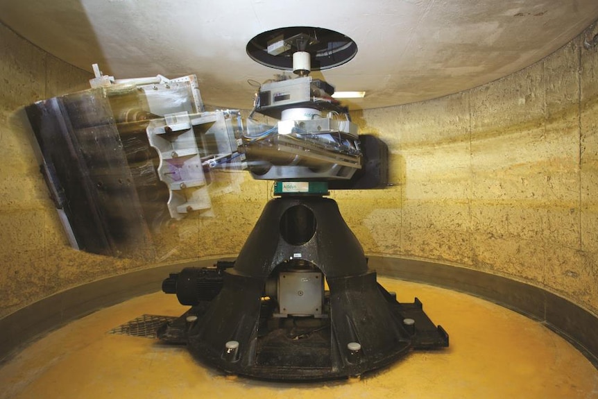 The anchor is tested in UWA's beam centrifuge