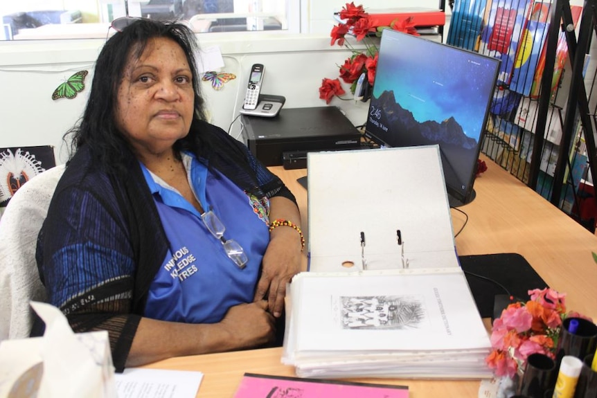 Shirley Costello manages the Indigenous Knowledge Centre in Hope Vale
