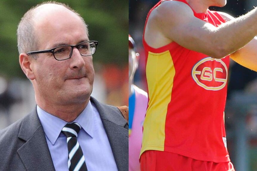 Composite of David Koch and the Gold Coast Suns