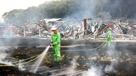 More than 4,000 firefighters are battling blazes across Victoria.