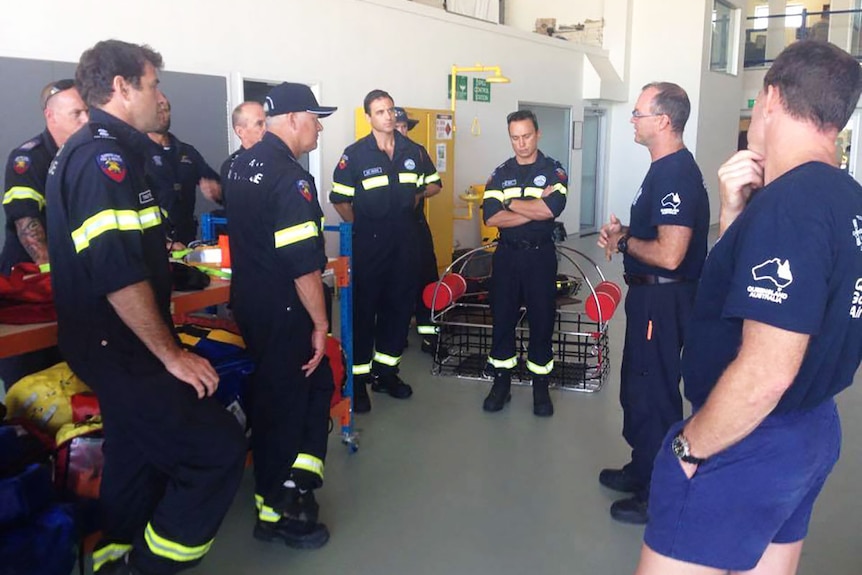 Queensland firefighters train with helicopter rescue crews at Archerfield