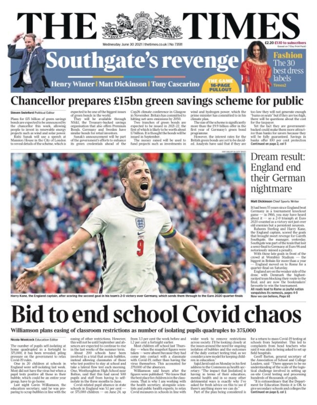 How The British Press Reacted To England S Euro Victory Over Germany Abc News