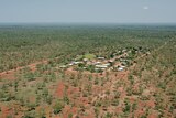 An aerial view of the community of Binjari, in the Northern Territory.
