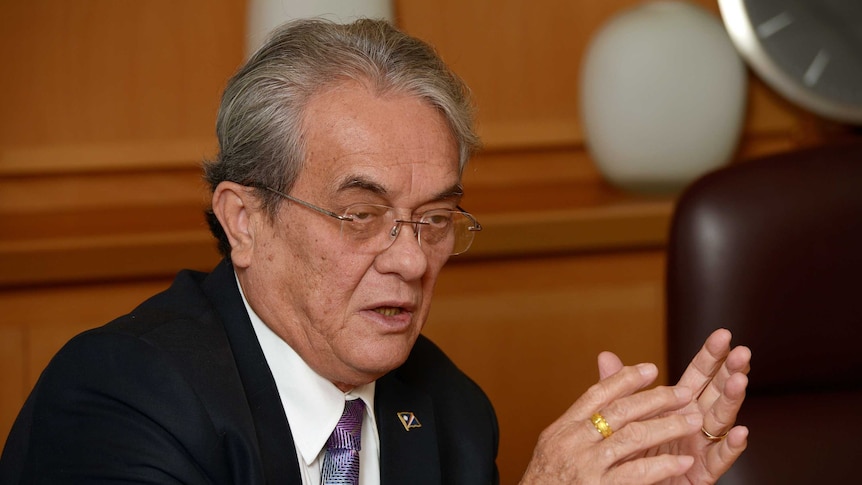 The Marshall Islands' minister of foreign affairs, Tony de Brum
