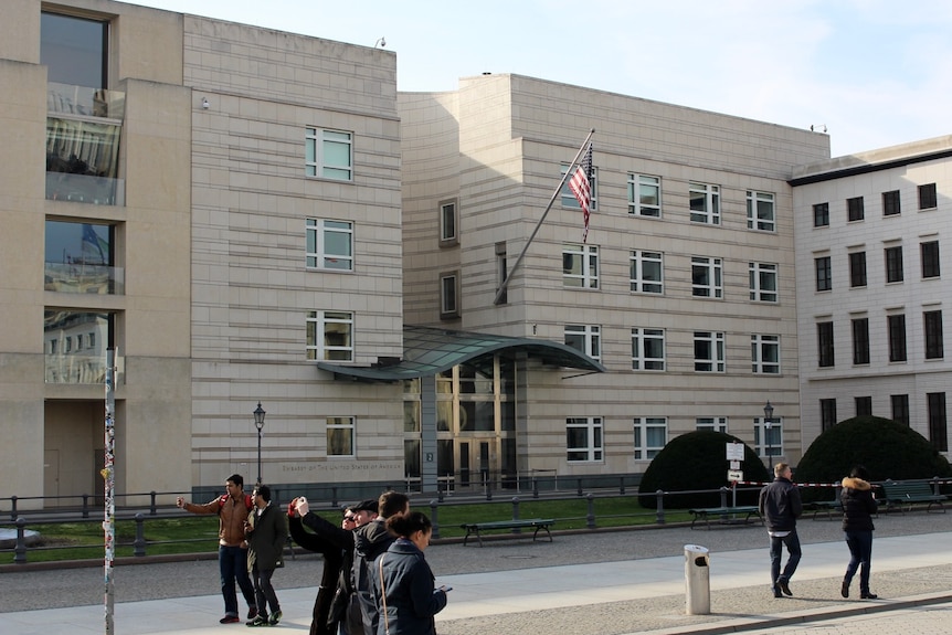 The US Embassy in Berlin.