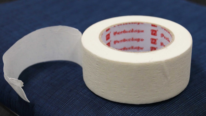 Masking tape used to contain students