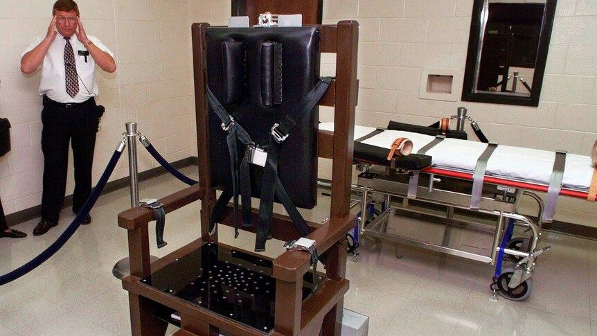 Electric chair in Riverbend Maximum Security Institution in Nashville