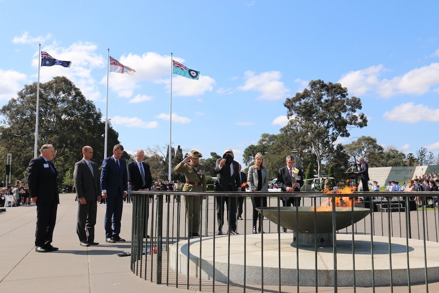 Battle of Australia commemorations at the Shrine of Remembrance in Melbourne