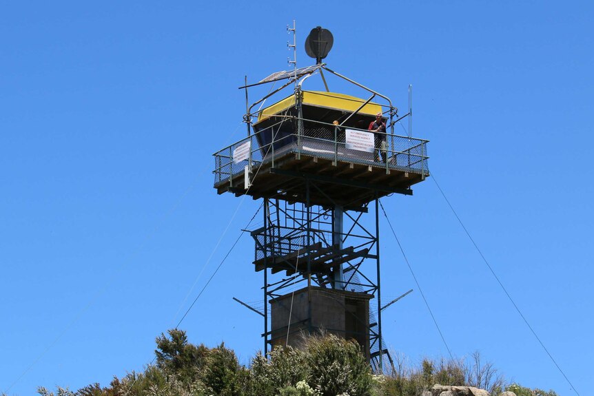 The ACT Emergency Services Agency watch tower at Mount Tennent.