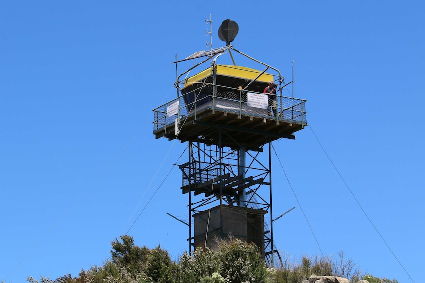 The ACT Emergency Services Agency watch tower at Mount Tennent.