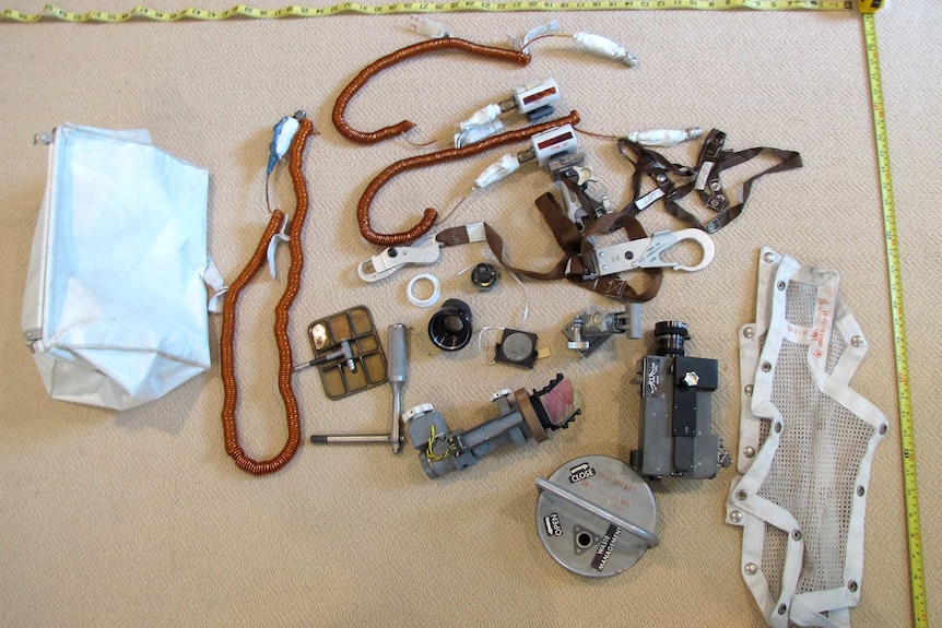 Items found in Neil Armstrong's stowage bag