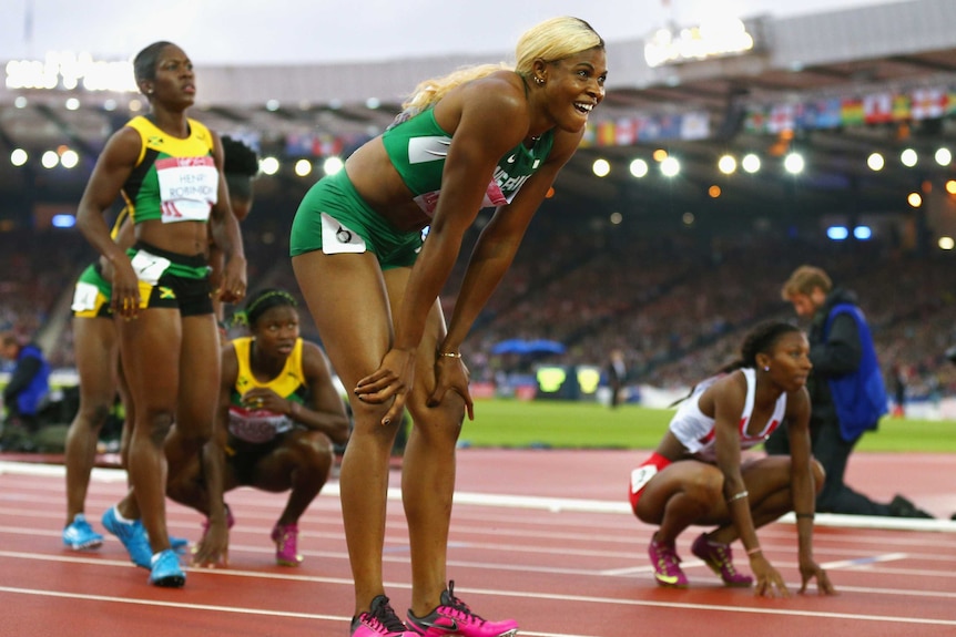 Blessing Okagbare wins 200m final