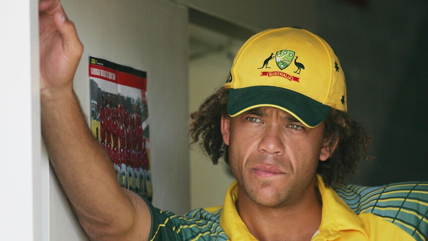 Andrew Symonds watches as Australia goes down to Bangladesh