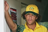 Andrew Symonds watches as Australia goes down to Bangladesh