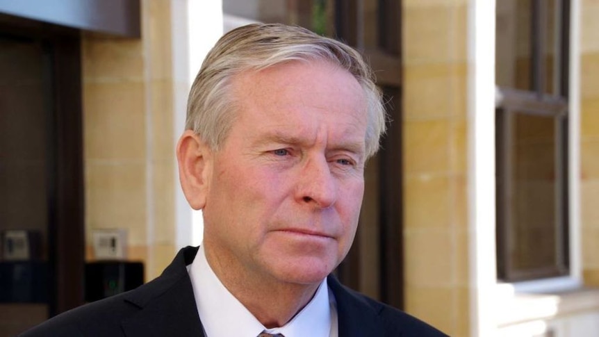 Colin Barnett ignores reporters