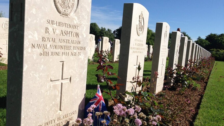 Australian war graves in Normandy