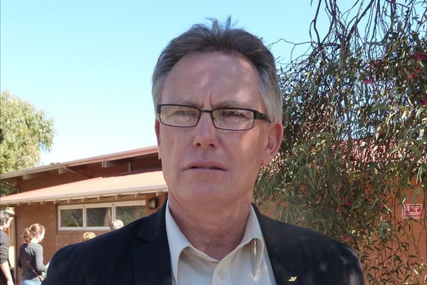 Tony Crook in Kalgoorlie as the WA Nationals determine their position