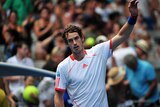 Murray relieved after a tricky first-round encounter.
