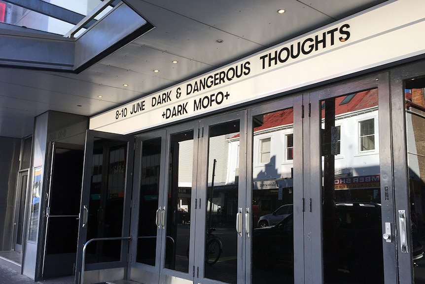 Odeon Theatre sign in Hobart