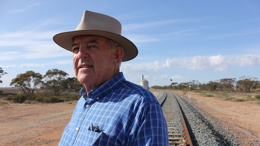 Grain farmer Brian Barry has described the rail upgrade at Cocamba as a 'monument to a failed project'.