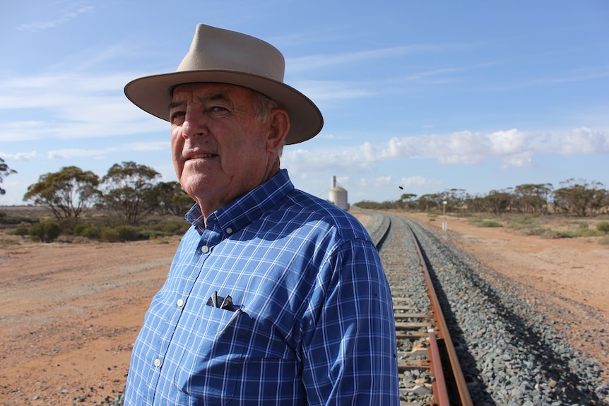 Grain farmer Brian Barry has described the rail upgrade at Cocamba as a 'monument to a failed project'.
