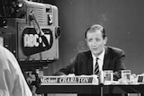 Michael Charlton hosting 1961 ABC election coverage