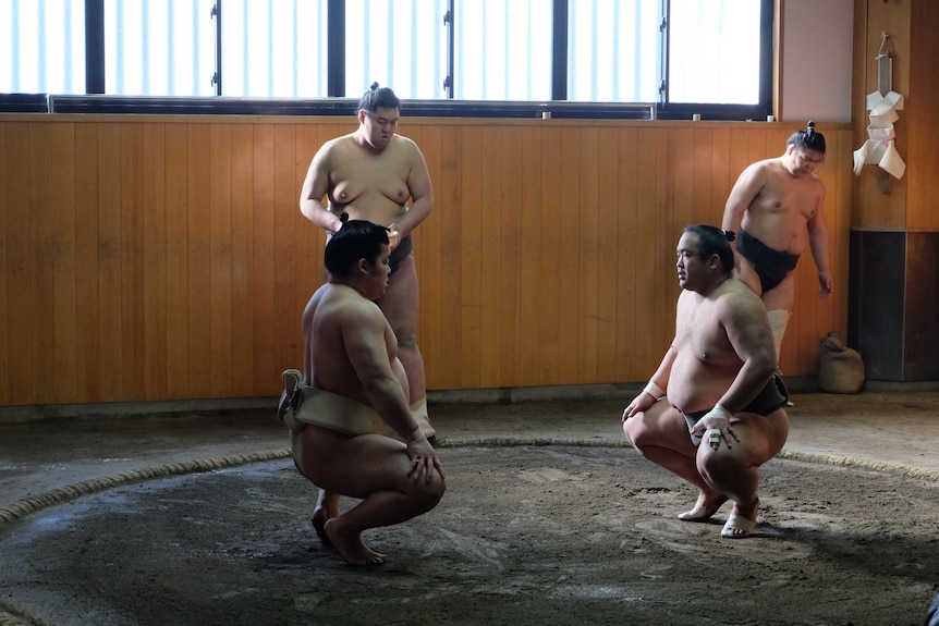 A sumo training house