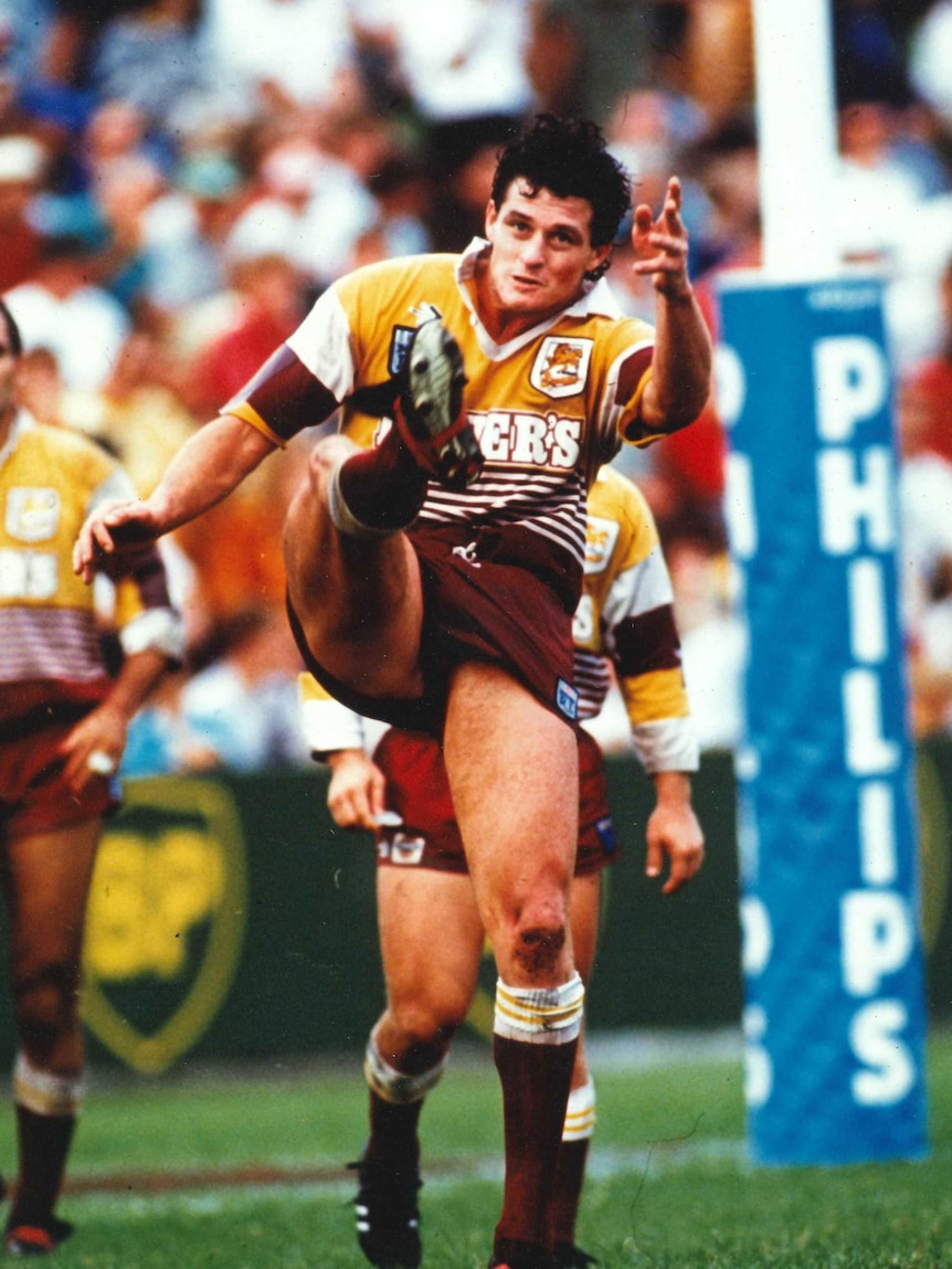 Peter Jackson playing for the Brisbane Broncos