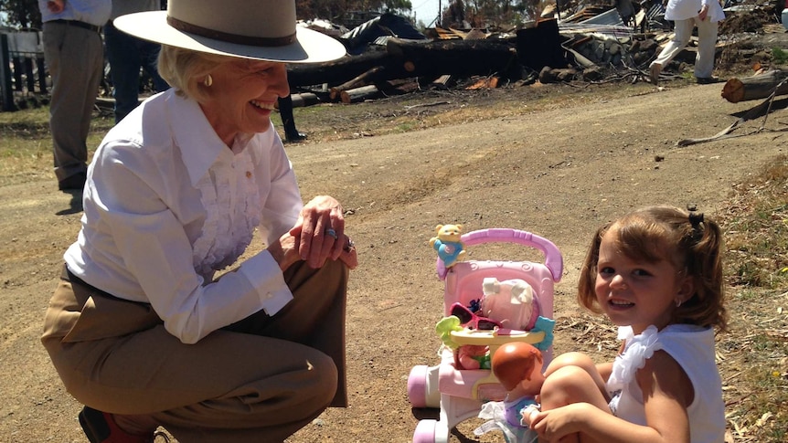 The Governor General has spent the day meeting Tasmanians affected by January's fires.
