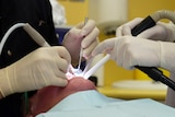 Dental procedure at a Royal Flying Doctor Service clinic