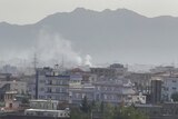 Smoke rises after an explosion in Kabul, Afghanistan