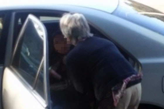 Woman confronted by anti-abortion protester outside the Fertility Control Clinic in  abortion clinic